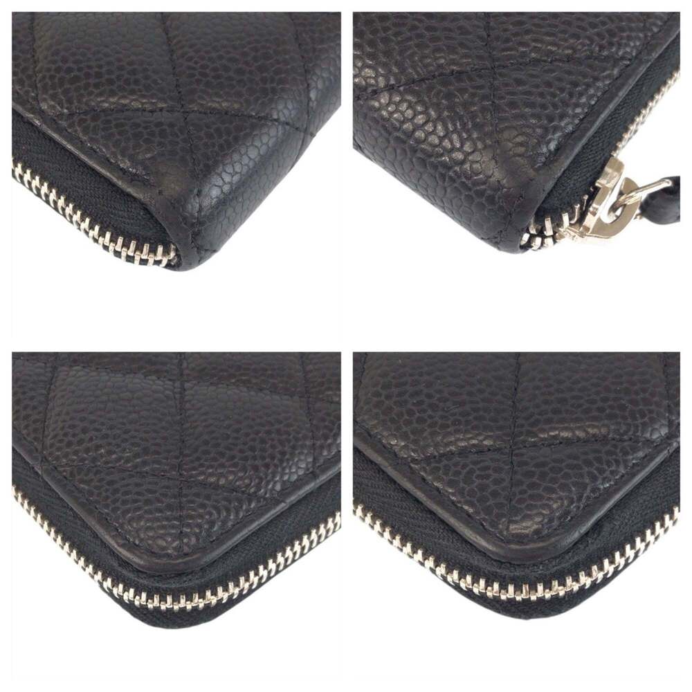 CHANEL Black Leather Logo Wallet - Picture 4 of 9